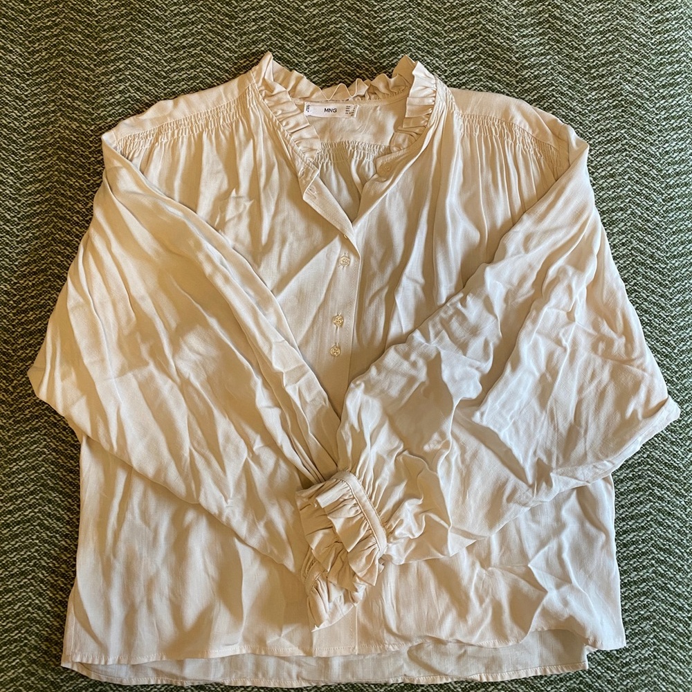 Mango Billow Sleeve Blouse